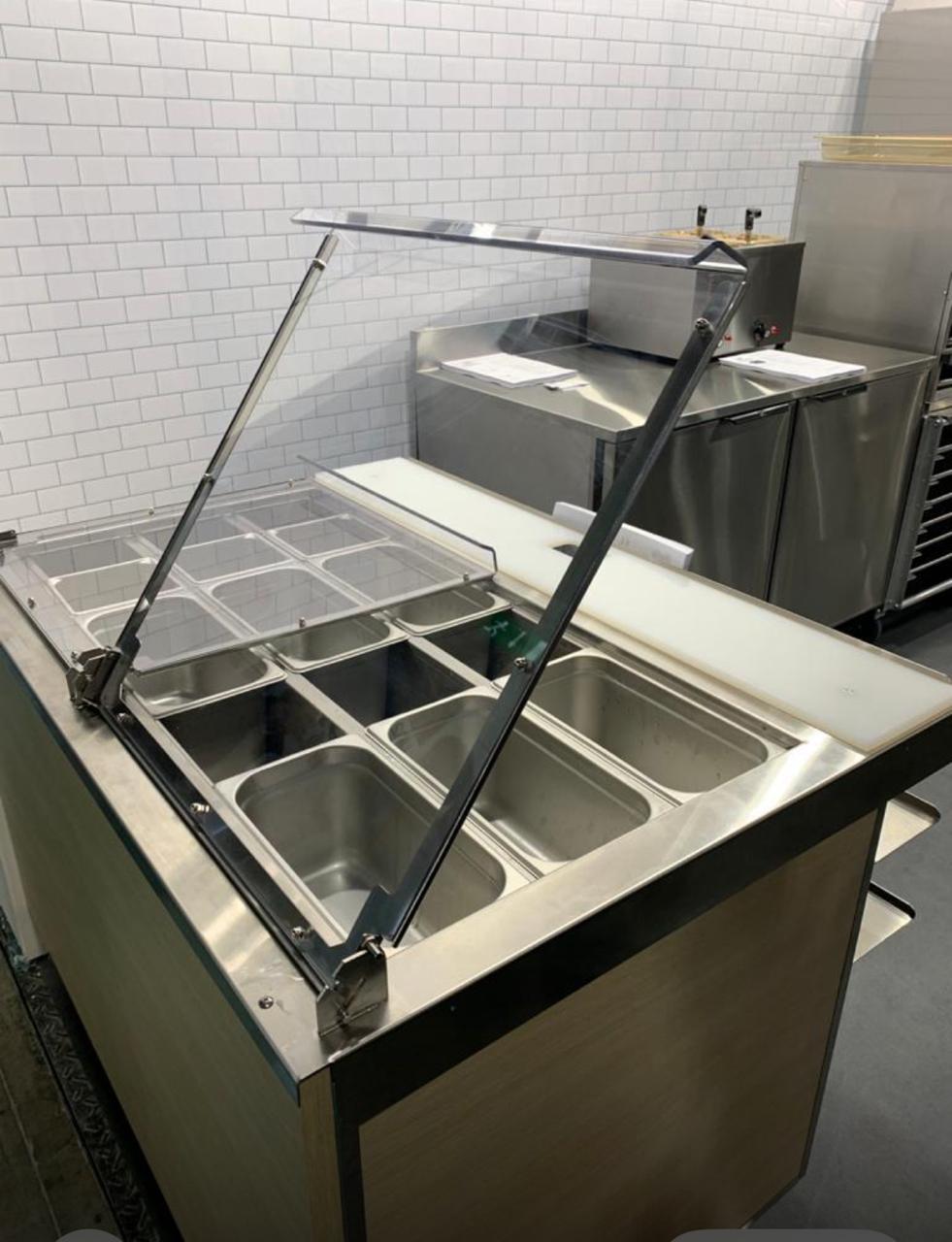 Preowned Duke Manufacturing Refrigerated Tri-Channel Cold Pan