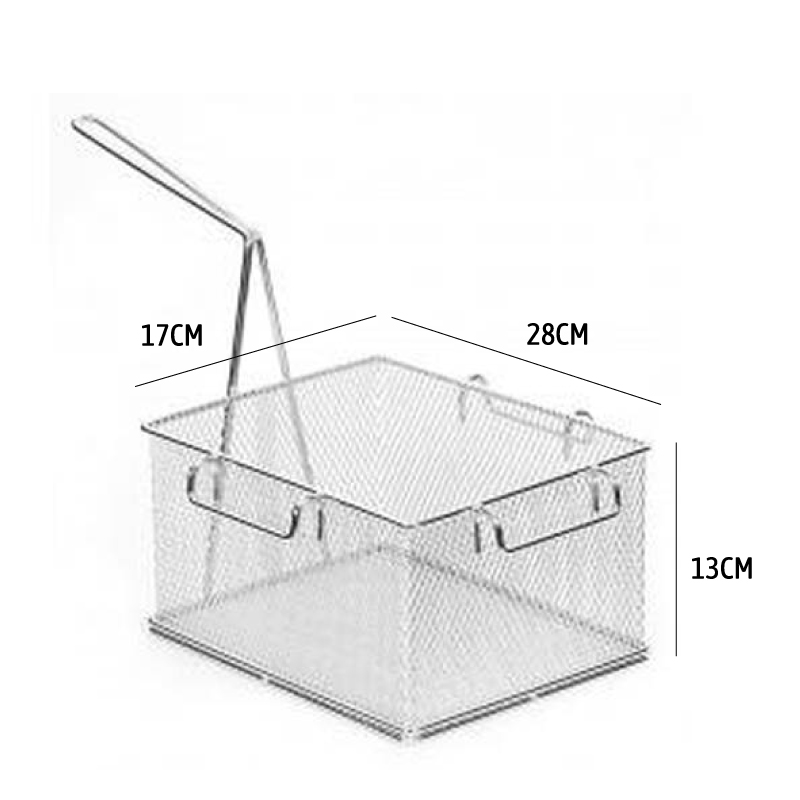 Chip fryer basket- stainless steel 280mm x 170mm x130mm